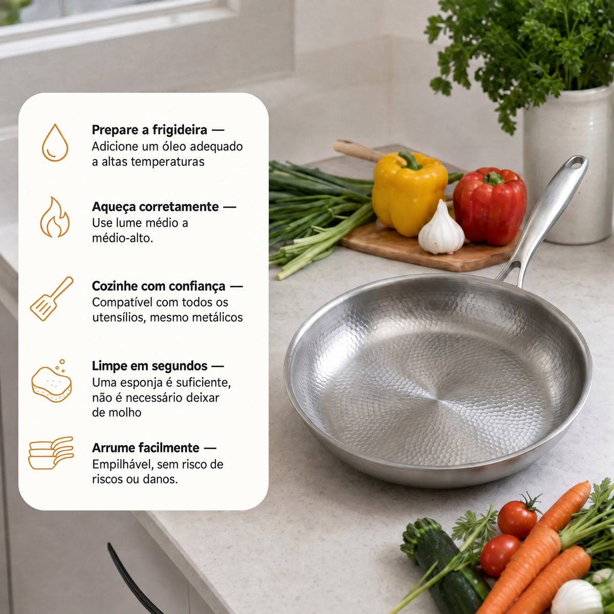 Titaniova® – Frigideira antiaderente de titânio