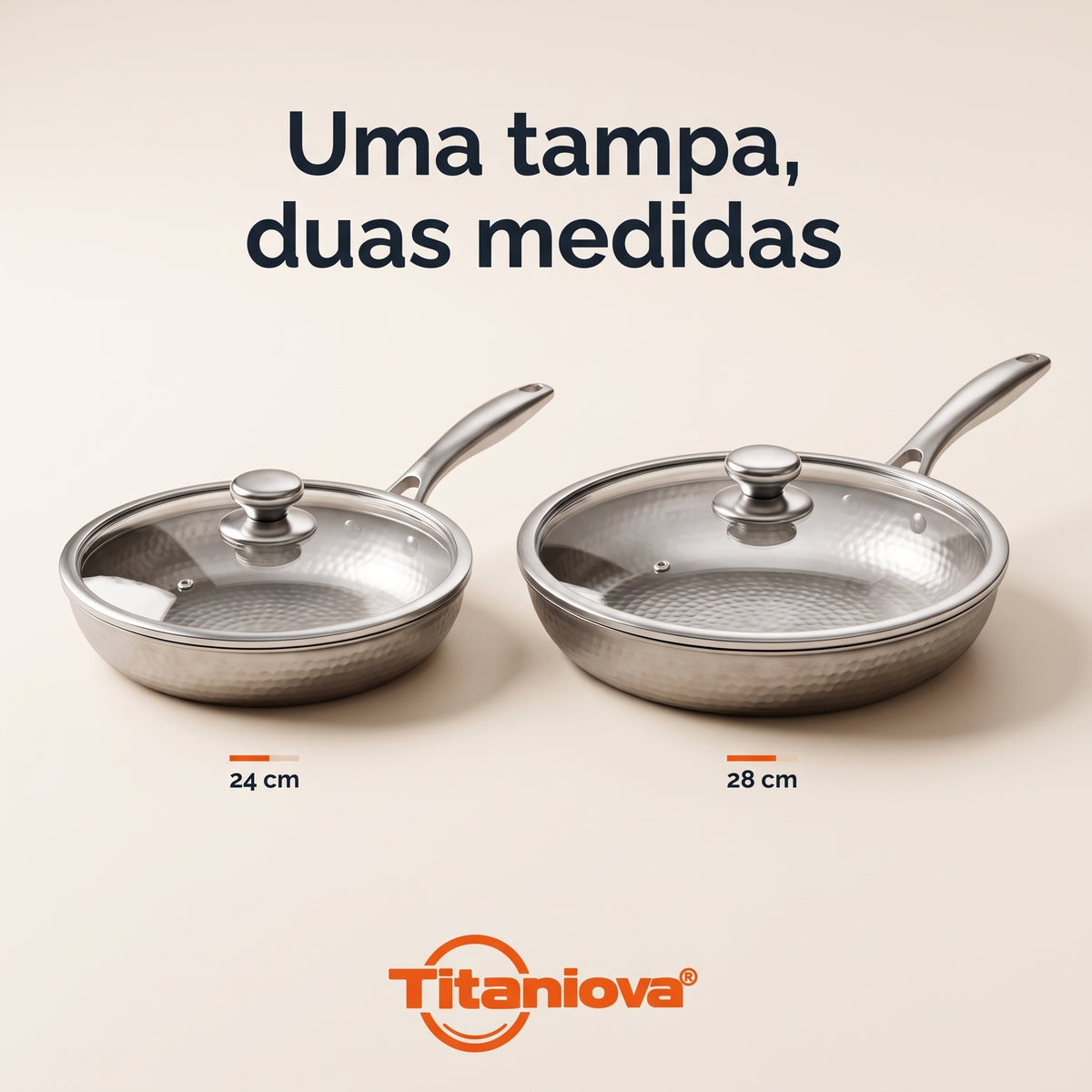 Tampa universal para frigideiras de 24 e 28 cm